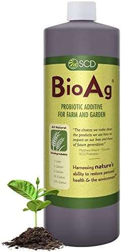 SCD Probiotics BioAg Organic Farm & Garden Soil Builder Microbes, 1 Liter by SCDProbiotics