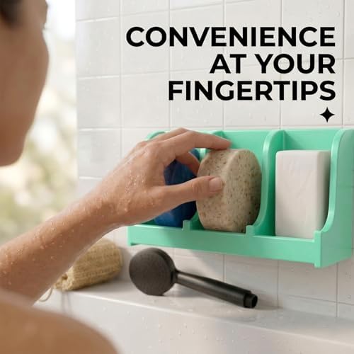 Soap Holder for Shower Wall, 3-Compartment Soap Dish [Patent Pending] - Image 4