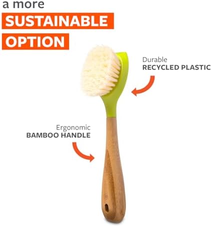 Full Circle Daily Dish Brush, Bamboo Grip & Strong Bristles for Pots & Pans - Image 5