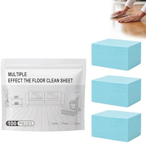 Multiple Effect The Floor Clean, FloorClean Tablets Multi Effect Floor Cleaner, 100 Piece Floor Cleaning Tablets Multi-surface Cleaner for Hardwood Laminate Tile Walls, Multi-surface Floors. (3PCS) by Unknown