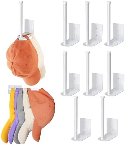 Durmmur Stainless Steel Hat Organizer, Hat Rack for Wall,Each Holds 15 Hats by Durmmur