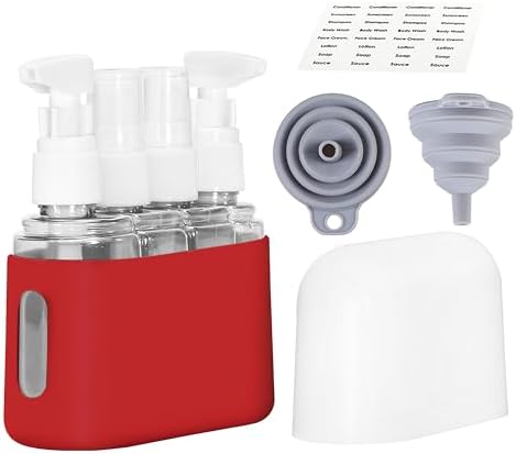 Bpluma Travel Bottles, Leak Proof Containers For Toiletries TSA Approved Airplane Accessories Kits For Liquid With Labels by Bpluma