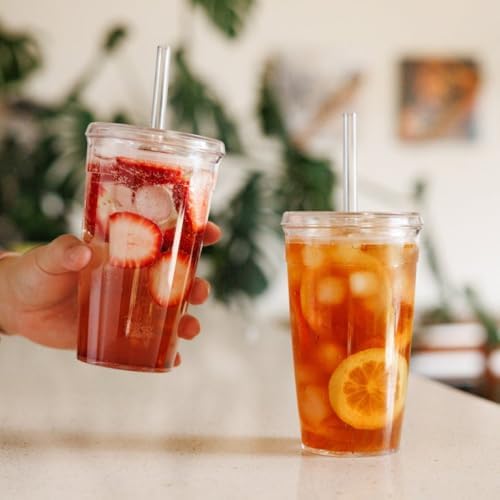 KeepCup Cold Cup - Clear Plastic, Reusable Ice Coffee Tumbler with Lid and Straw - Grande 16oz (454ml) - Image 7