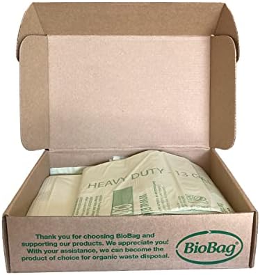 13 Gallon Tall Compostable Thick Trash Bags by BioBag, 30 Count, BPI Certified, Meets ASTM D6400 Standards, Made in USA, Strong Kitchen Bin Liners - Image 5