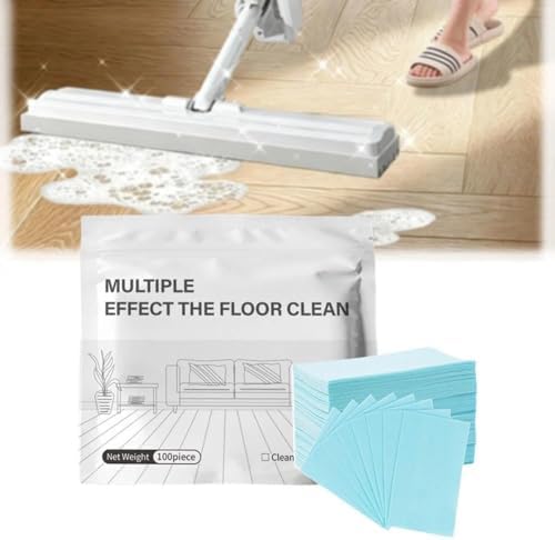 100/150/200/300pcs Floor Cleaning Tablets, Multi-Surface Floor Cleaning Tablets, Concentrated Cleaner Multiple Effect the Floors Clean for Tile,Hardwood (Blue-100pcs) by Unknown