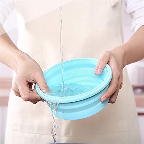 Collapsible Bowls with Lids for Camping, Rv Accessories for inside Kitchen Storage Containers, Camper Must Haves Organization and Storage Food Container for Travel Trailer Space Saving Blue - Image 4