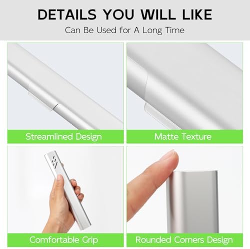 Travel Toothbrush Case, Portable Toothbrush Holder, Durable Aluminum Toothbrush Storage Box, Small Breathable Manual Toothbrush Container for Traveling, School, Camping, Business Trip - Sliver - Image 4