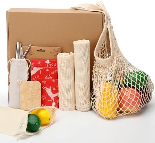 Remerry 13 Pcs Non Plastic Products Beeswax Wraps Waste Gift Set by Remerry