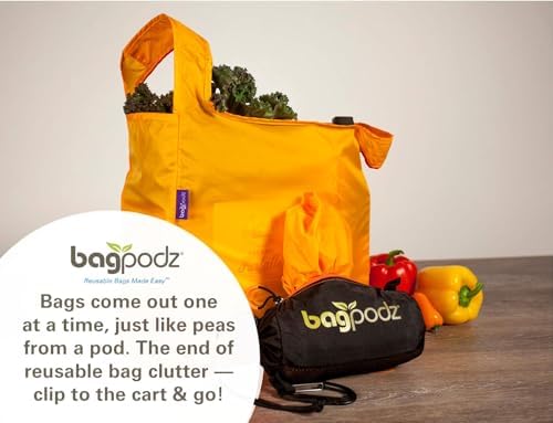 Reusable Grocery Bags, Foldable Shopping Bags in Pod, 10 Pack - Image 2