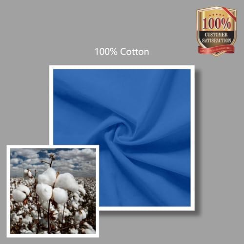 TOPDesign 12-Pack Economical 16"x15" Ocean Blue Cotton Tote Bags, Lightweight Medium Reusable Grocery Shopping Cloth Bags, Suitable for DIY, Advertising, Promotion, Gift, Activity - Image 7