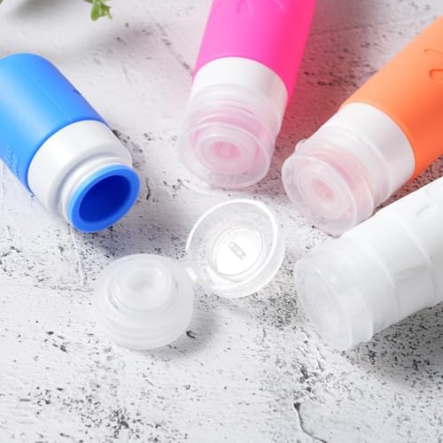 Zafit 18 Pack travel Bottles for Toiletries, TSA Approved Silicone Travel Containers Leak Proof Refillable Travel Accessories for Shampoo Conditioner Lotion Body Wash(Multicolored D) - Image 3