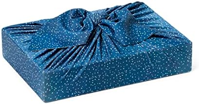 SHIKIWRAP Reusable Furoshiki Gift Wrap, 18-Inch, Shapes & Snow - Image 3