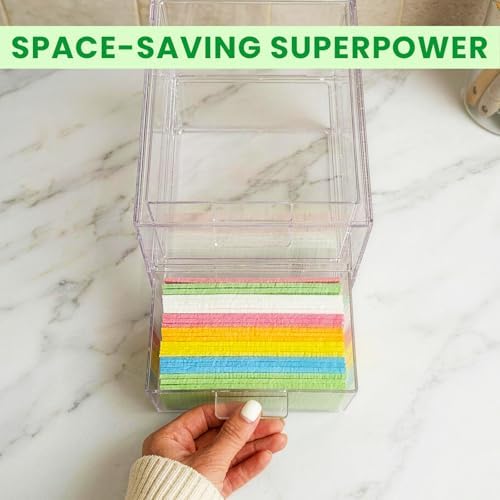 Metflavor Compressed Kitchen Sponges, 24 Count, Thick Pop-up Dish Sponges - Image 7