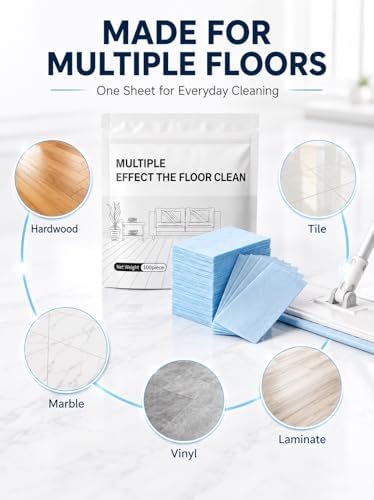 Multi-effect Floor Cleaner Sheets, Multi-surface Clean Tablets, 100-Count Fast-Dissolving Mopping and Deep Cleaning Solution for Hardwood, Wood, Tile, Vinyl, Marble, Laminate Floors - Image 3