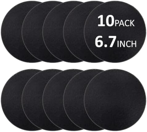 10 Pack Compost Filters for Countertop Bin, 6.7 Inch Charcoal Replacement by Unknown