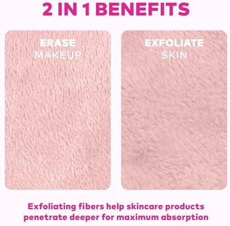 The Original MakeUp Eraser 7-Day Set, Erase All Makeup with Just Water, Including Waterproof Mascara, Eyeliner, Foundation, Lipstick, Sunscreen, and More! Cheeky Neutrals, 7ct. - Image 5
