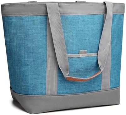 Insulated Cooler Bag Reusable Grocery Tote Bags Transport Large Lunch Box for Women by TIIOCTI