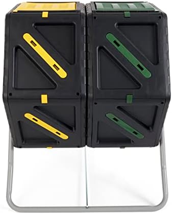 Miracle-Gro Dual Chamber Compost Tumbler – Easy-Turn, Heavy-Duty Outdoor Bin Composter with 2 Sliding Doors (2x18.5 Gal/70L - Image 5