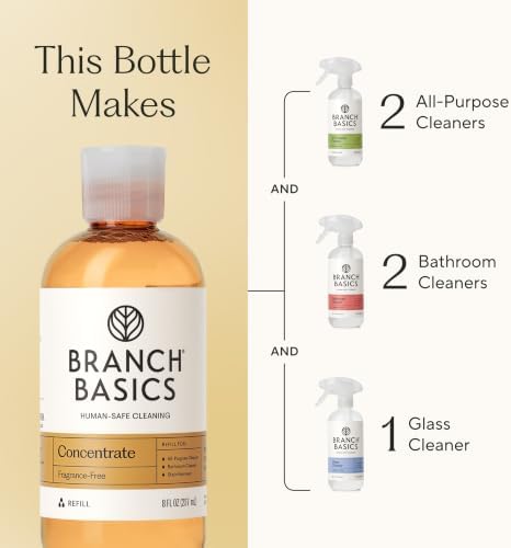 Branch Basics Surface Cleaning Kit: 8 oz Concentrate, Refillable Bottles - Image 2