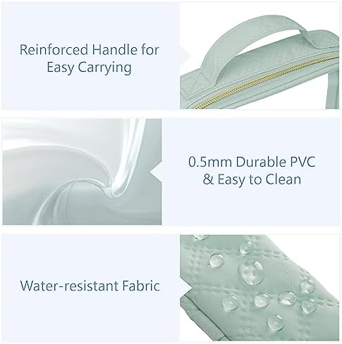PACKISM Clear Makeup Bag Travel - TSA Approved Toiletry Bag, 3 Pack Green - Image 5