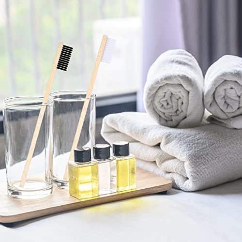 Vesici 400 Pcs Bamboo Toothbrushes Bulk, Black, White - Image 4