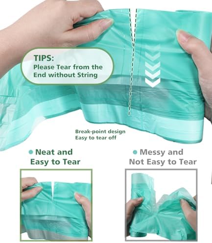 AYOTEE 3 Gallon Trash Bags with Drawstring, Biodegradable 2.6 Gallon Compostable Garbage Bags (125 Counts), Compostable Small Trash Bag,Small Garbage Bag for Bathroom，Bedroom, Kitchen - Image 5