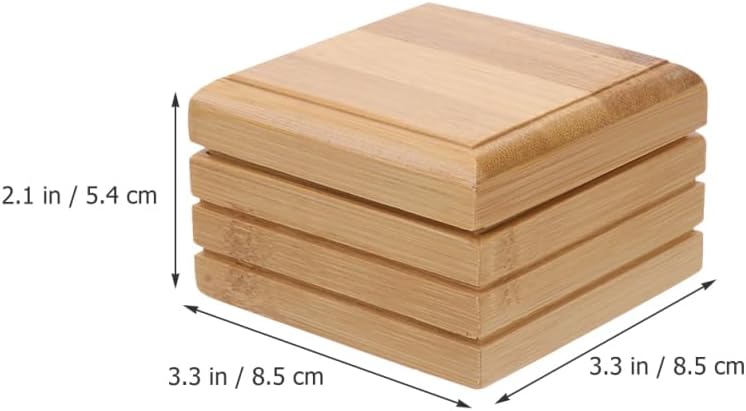 Bamboo Soap Dish with Lid Bamboo Soap Holder for Bathroom and Shower Stylish Tray for Bar Storage Natural Case - Image 4