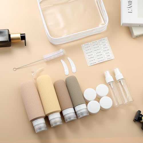 Mrsdry 16 Pack Travel Bottles for Toiletries, Large 6oz Silicone Travel Containers, Leak Proof Refillable Liquid Shampoo And Conditioner Travel Essentials - Image 6
