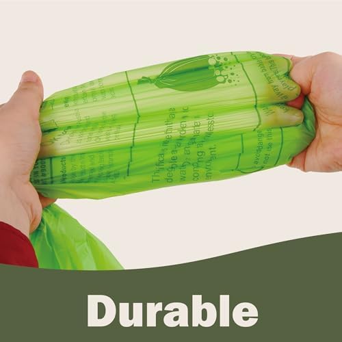 Compost Bags 4-5 Gallon with Handles Tie Extra Thick 0.78 Mils Wastebasket Liners Bags for Kitchen Bathroom Office US BPI ASTM D6400 and Europe OK Compost Home Certified - Image 5