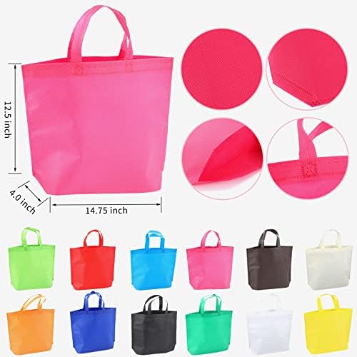 36-Pack Tote Bags Multipurpose Reusable Grocery Bag (Baby blue Colors 36 Pack) - Image 2