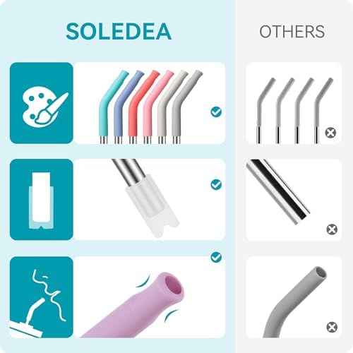 20 oz Straight Metal Straws with Silicone Tip for 20 oz Tumbler - Image 6