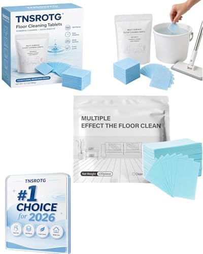 Multi Effect Floor Clean Tablets Cleaning Tables Mopping Cleaner Multiple Tablet Surface Wood Hardwood Sheets Sheet Floors Effects Multipurpose Extra Thick Pack Tables Concentrated(Blue200pcs) by Unknown