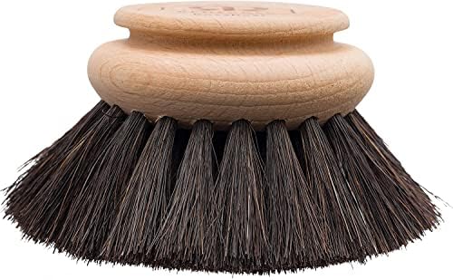 Redecker Dish Brush Replacement Heads, Horsehair, 2 Inch Round, 2 Pack – Soft Wooden Brush Refills for Glassware & Delicate Surfaces, Made in Germany - Image 5