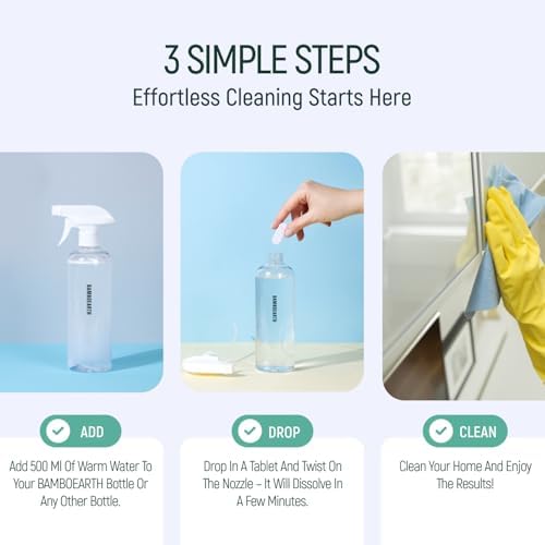12 Pack Natural Multi-Purpose Cleaner - All Surface Multipurpose Cleaning Tablets Refill - Eco-Friendly Product & Cleaning Supplies - 1 Tablet = 17oz Spray (204oz Total) - Calm Lavender - Image 6
