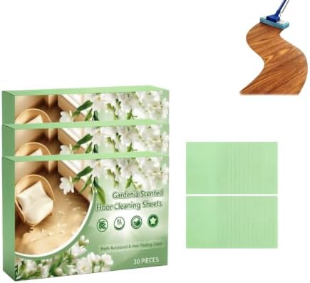 Multi-Surface Floor Cleaning Tablets,Concentrated Floor Cleaner Sheets, Fast Water Soluble Mopping Refills with Fresh Scent for Hardwood, Laminate, Tile, Vinyl, Marble, Wall Tile & Glass. (3PCS) by Unknown