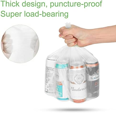 Biodegradable Trash bags 120PCS, Aievrgad 5L/1.2Gallon small Garbage bags/For Countertop Bin. Bin Liner/Trash/rubbish Bags, 100% Recycled,Tough, degradable, Compost Bags for Food/garden-white - Image 4