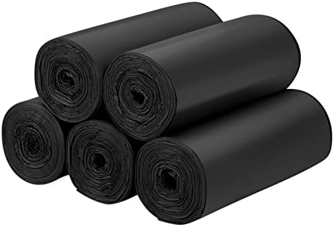 Compost Bags 13 Gallon, 50 Count Biodegradable Compostable Tall Kitchen Can Liners, Thick Unscented Tear & Leak Proof Plant-Based Garbage Bags for Food Waste, Bathroom & Garden, Black by Aievrgad