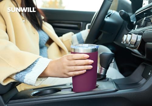 SUNWILL Coffee Tumbler, 20 oz Insulated Travel Mug Stainless Steel - Image 6