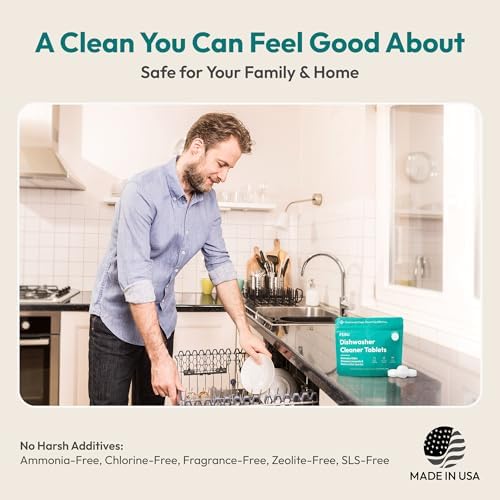 FEBU Dishwasher Cleaner Tablets, Deodorizer & Degreaser, 24 Tablets - Image 5