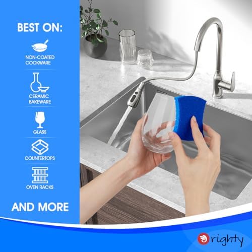 Orighty Non-Scratch Scrub Sponges, 24 Pack Kitchen Sponge Cleaning Sponge - Image 2