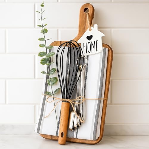 Patelai 7 Pcs Housewarming Gifts Set, Cutting Board Towels Spoons Whisk by Patelai