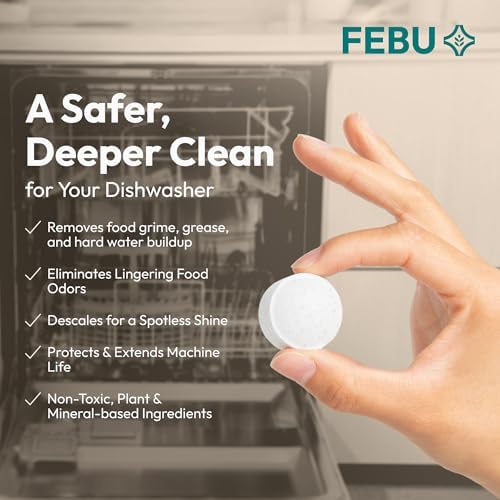 FEBU Save 15% on Swedish Dishcloth + Dishwasher Cleaner Tablets | 5 Pack Japanese Reusable Paper Towels + 24ct Dish Washer Cleaner Tablets - Image 5