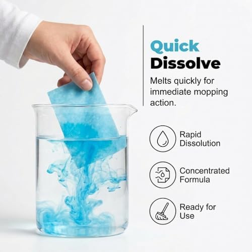 Multi-Effect Floor Clean Tablets, 2026 Upgraded Floor Cleaner Tablets, Multi-Surface Cleaner, Dissolvable Pre-Measured Deep Cleaning Cleaning Solution for Tile & Vinyl Floors (Yellow 60PCS) - Image 2