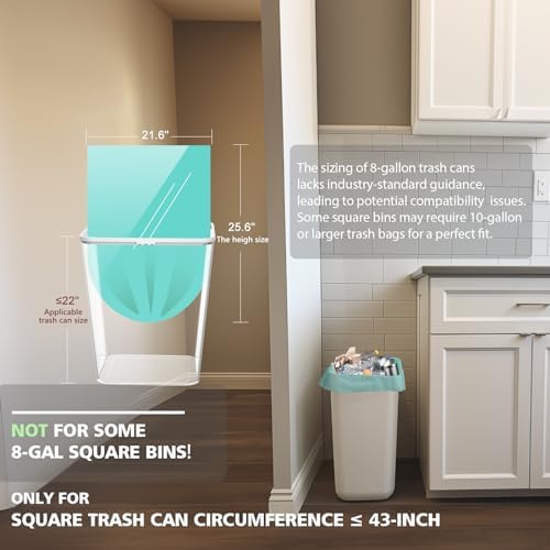 AYOTEE Biodegradable Medium 8 Gallon Trash Bags ，Leak Proof Compostable Bag - Image 2