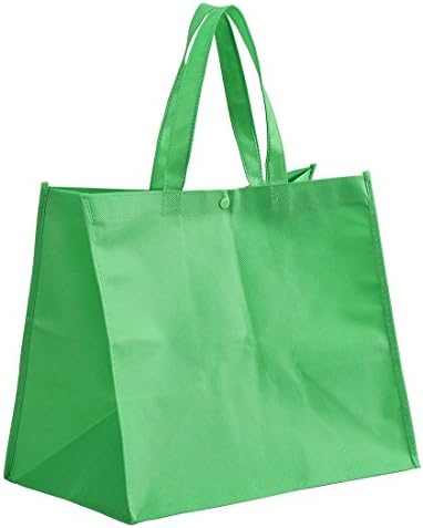 Tosnail 12 Pack Reusable Grocery Bags with Handles, Black, Blue, Green - Image 4
