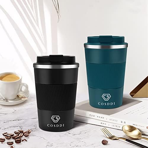 CS COSDDI 12 oz Coffee mug - Stainless Steel Coffee Cup with Leakproof Lid - Image 2