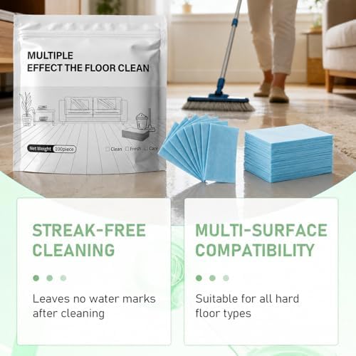 200pcs Multi-Surface Floor Cleaner Tablet, 2026 Upgraded Floor Cleaning Solution Tablets, Dissolvable Pre-Measured Deep Cleaning Cleaning Solution, for Hardwood, Tile, Floors(Blue) - Image 3