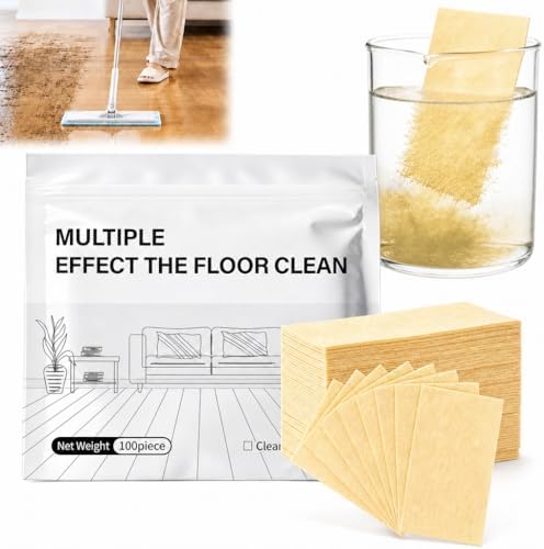 Multi-Surface Floor Cleaning Tablets – Concentrated Dissolvable Cleaner for Hardwood, Tile, Laminate & More – Heavy Duty Deodorizing, Streak-Free Shine – No Harsh Chemicals (100pcs, Osmanthus) by Unknown