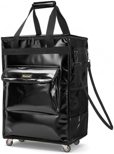BALEINE Reusable Grocery Bag on Wheels, Foldable Rolling Tote Bag by BALEINE