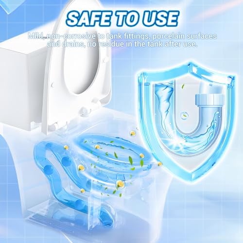 Automatic Toilet Bowl Cleaner & Toilet Tank Tablet Holder Set,Blue - Image 5